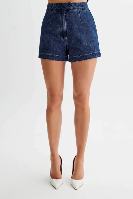 Summer design denim sleevess tops shorts set