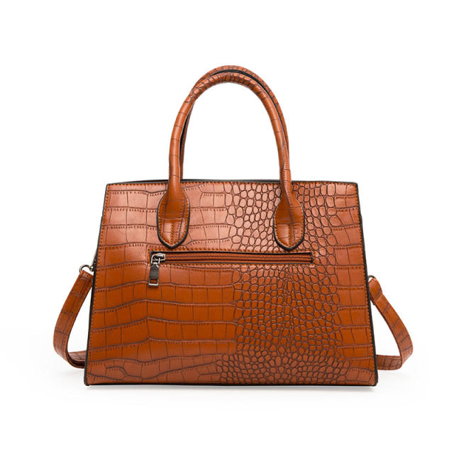 3pcs set popular Crocodile pattern kelly bag handbag wallet set