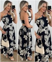 Boho holiday design halter neck maxi dress for women