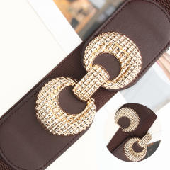 Elegant easy match women dress elastic corset belt
