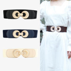 Elegant easy match women dress elastic corset belt