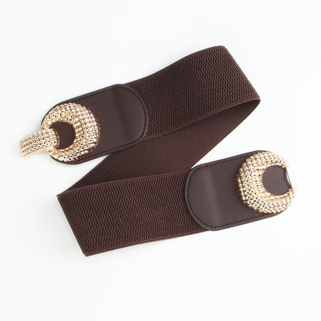 Elegant easy match women dress elastic corset belt