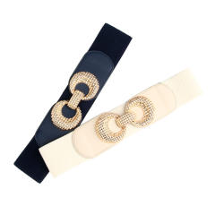 Elegant easy match women dress elastic corset belt