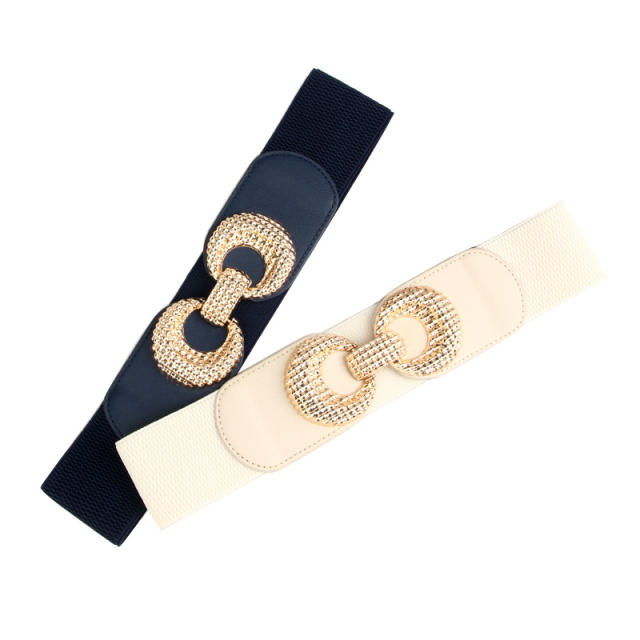 Elegant easy match women dress elastic corset belt