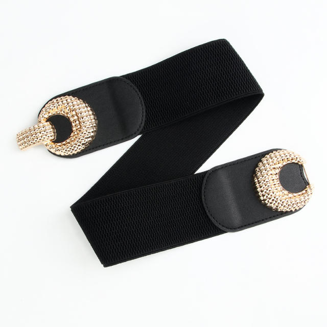 Elegant easy match women dress elastic corset belt