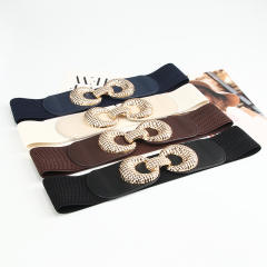 Elegant easy match women dress elastic corset belt