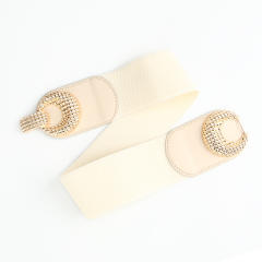Elegant easy match women dress elastic corset belt