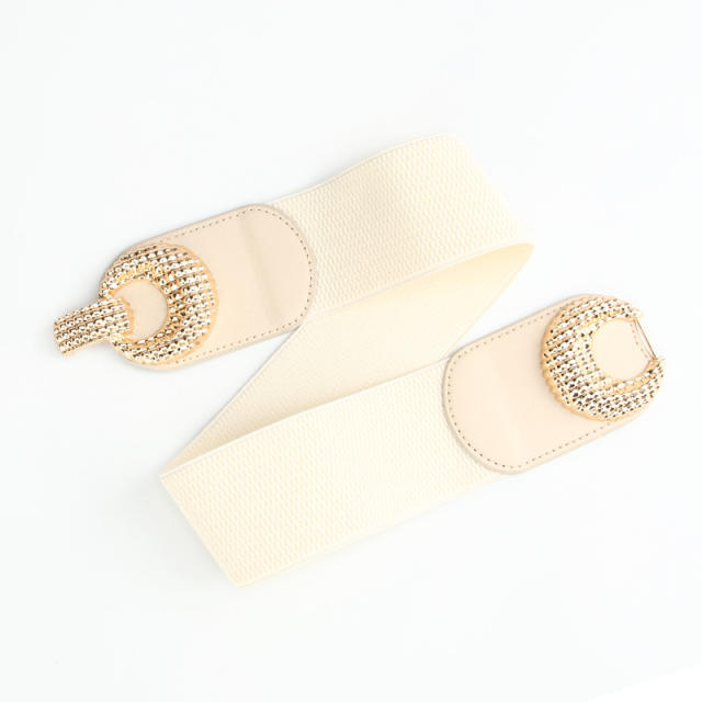 Elegant easy match women dress elastic corset belt
