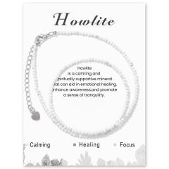 Chic tiny bead colorful natural stone bead choker necklace