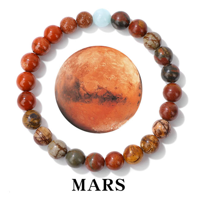 Solar System Eight Planets Energy Bracelet Natural stone bracelet