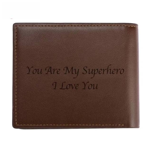 Personality DIY picture wallet for men father's day gift gift for men
