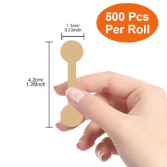 500pcs/roll kraft paper white paper jewelry tag