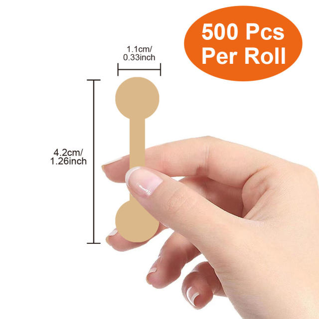 500pcs/roll kraft paper white paper jewelry tag