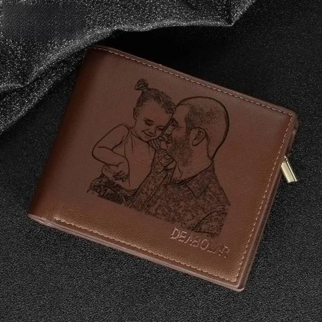Personality DIY picture wallet for men father's day gift gift for men