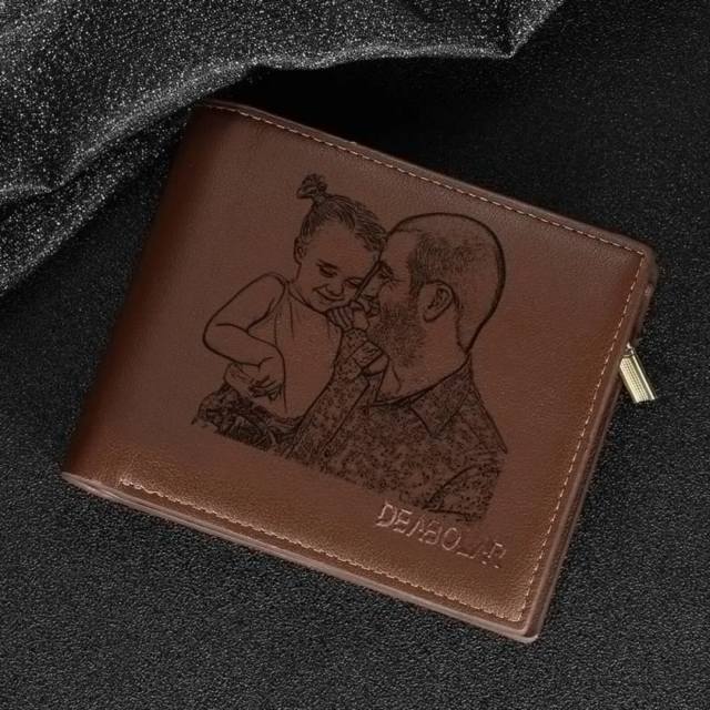 Personality DIY picture wallet for men father's day gift gift for men