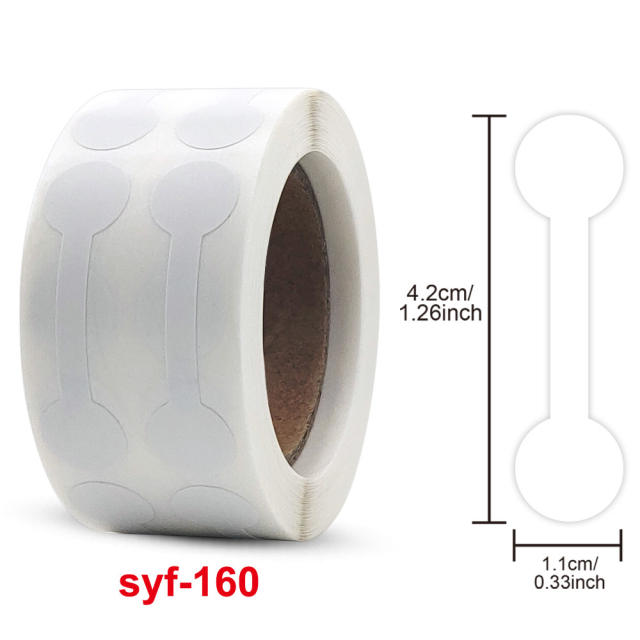 500pcs/roll kraft paper white paper jewelry tag