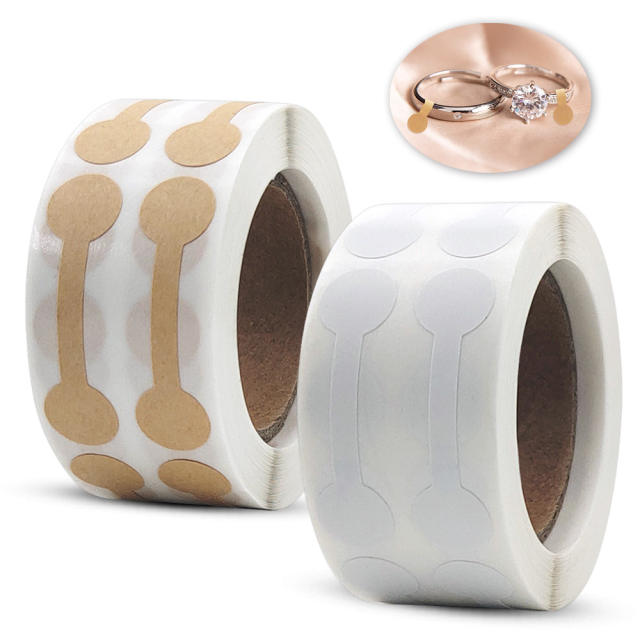 500pcs/roll kraft paper white paper jewelry tag