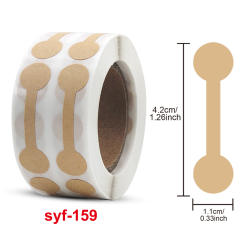 500pcs/roll kraft paper white paper jewelry tag