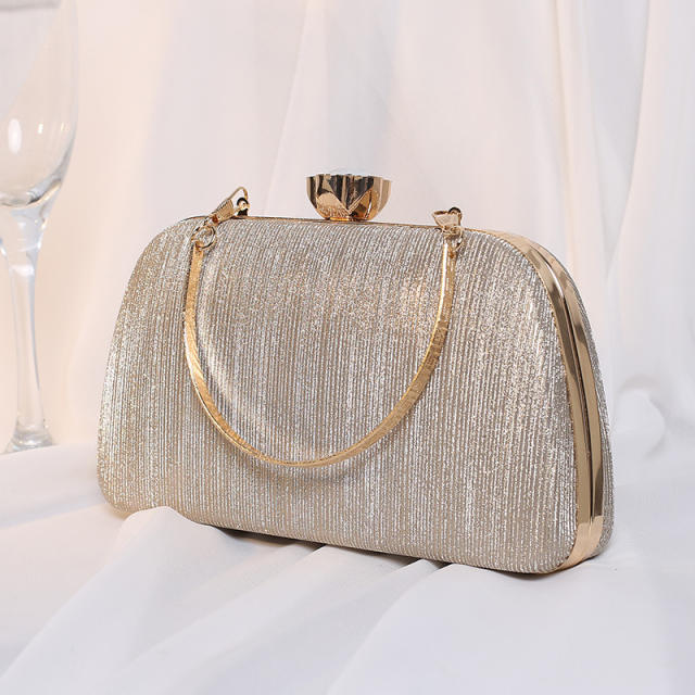 Personality Gradient color gliter women evening bag clutch bag