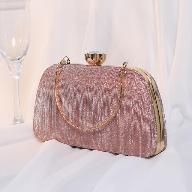 Personality Gradient color gliter women evening bag clutch bag