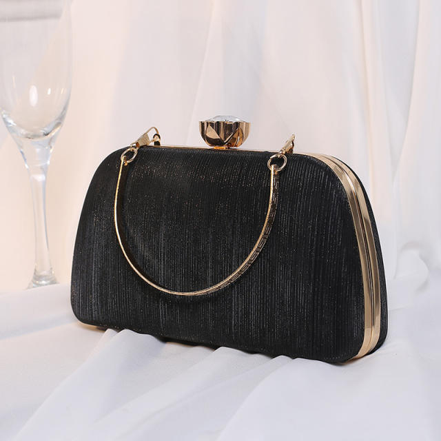Personality Gradient color gliter women evening bag clutch bag
