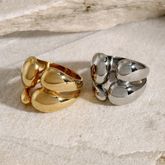 18KG Chunky design stainless steel finger rings