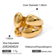 18KG Chunky design stainless steel finger rings