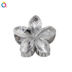 Large size marle pattern flower butterfly hair claw clips