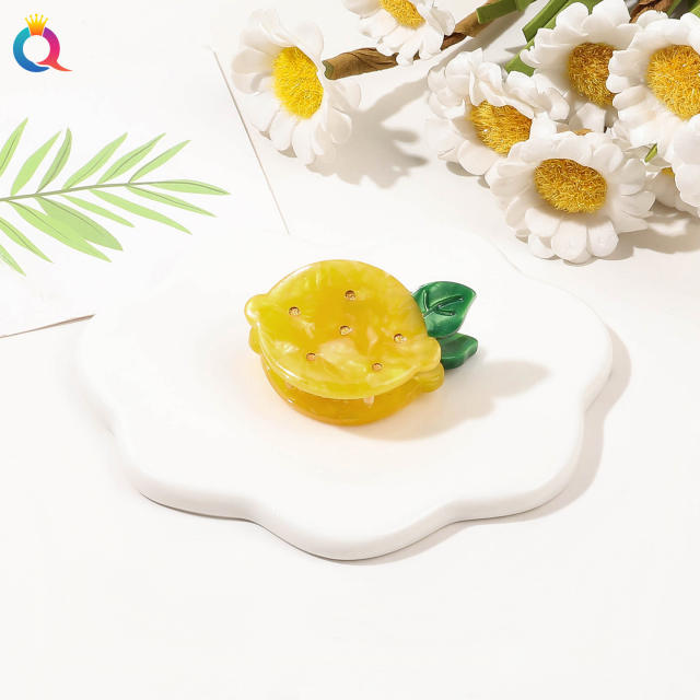 Summer sweet fruit design mini hair claw clips