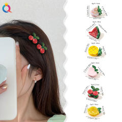 Summer sweet fruit design mini hair claw clips
