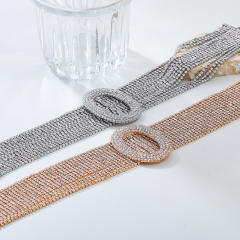 Luxury full diamond chunky necklace choker