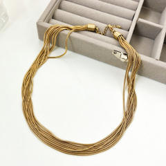 Chunky easy match stainless steel chain necklace