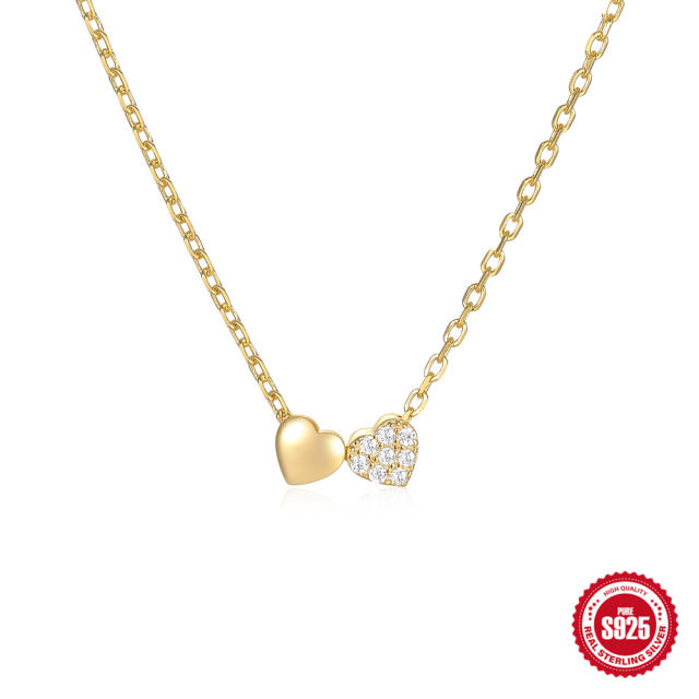 925 sterling silver diamond bezel necklace dainty necklace