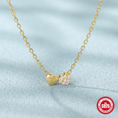 925 sterling silver diamond bezel necklace dainty necklace