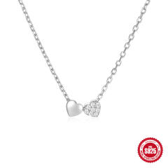 925 sterling silver diamond bezel necklace dainty necklace