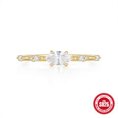 925 sterling silver classic diamond wedding rings