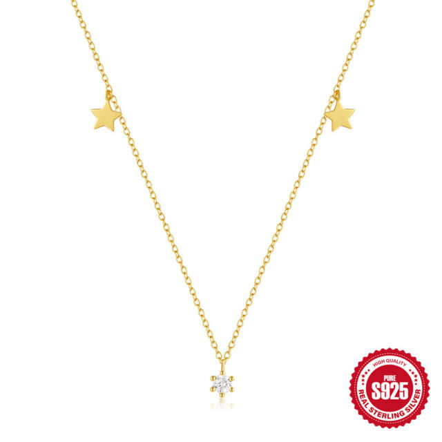 925 sterling silver diamond dainty necklace bezel necklace