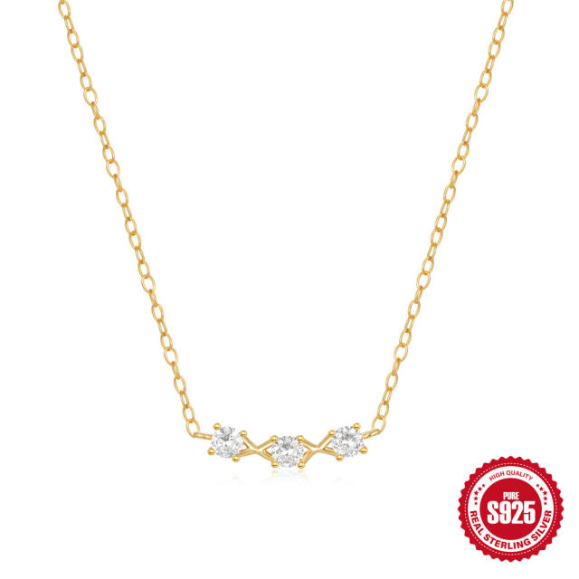 925 sterling silver diamond necklace for women