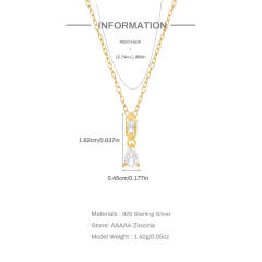 925 sterling silver diamond tiny drop pendant necklace