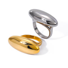 18KG chunky geometric stainless steel finger rings