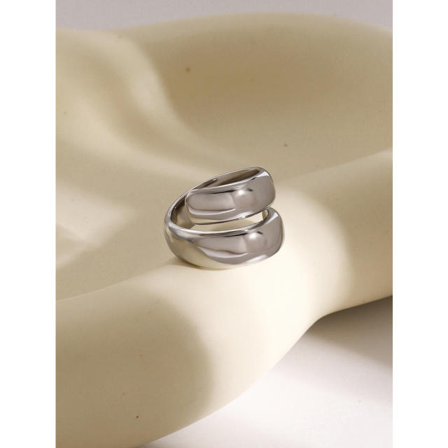 18kg Chunky easy match stainless steel finger rings