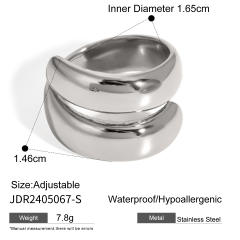 18kg Chunky easy match stainless steel finger rings