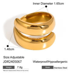18kg Chunky easy match stainless steel finger rings