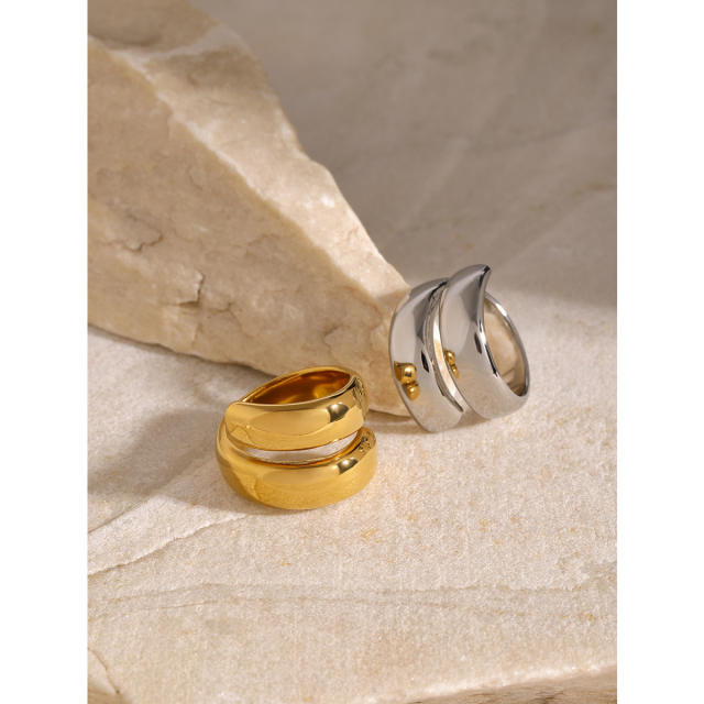 18kg Chunky easy match stainless steel finger rings