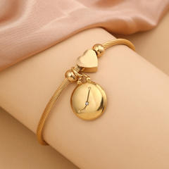 18KG stainless steel zodiac charm bangle