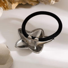 Chunky stainless steel star hair ties