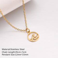 Dainty summer starfish shell anchor pendant stainless steel necklace