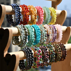 Summer natural stone beaded bracelet