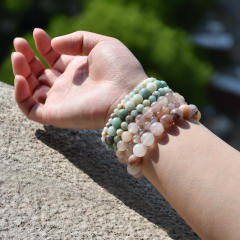 Summer natural stone beaded bracelet