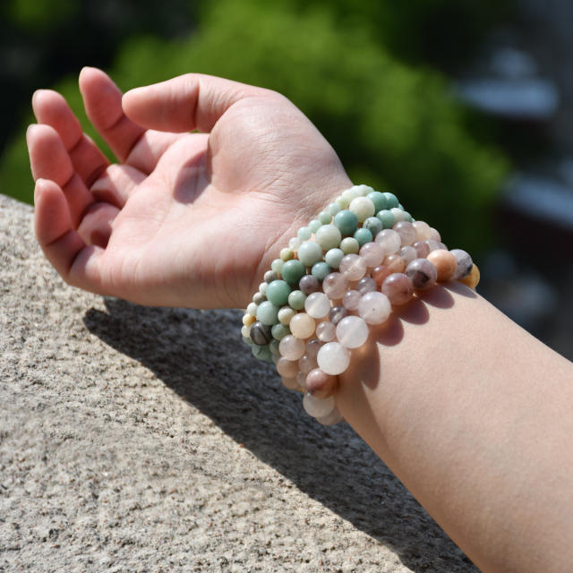 Summer natural stone beaded bracelet
